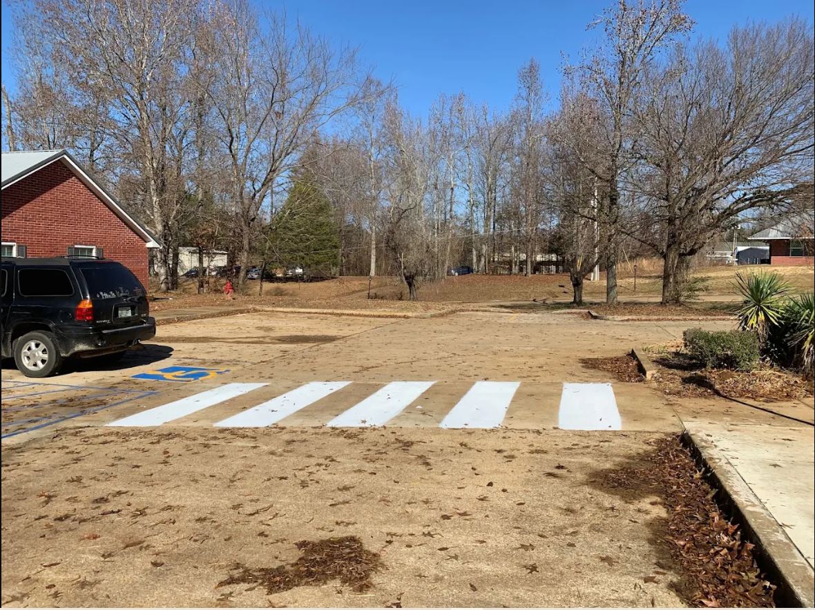 Retail lot re-striping