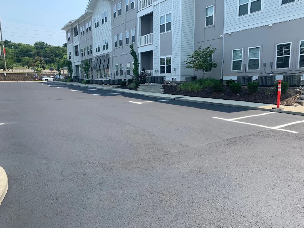 Office complex striping